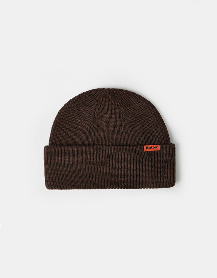 Butter Goods Tall Wharfie Beanie - Chocolate