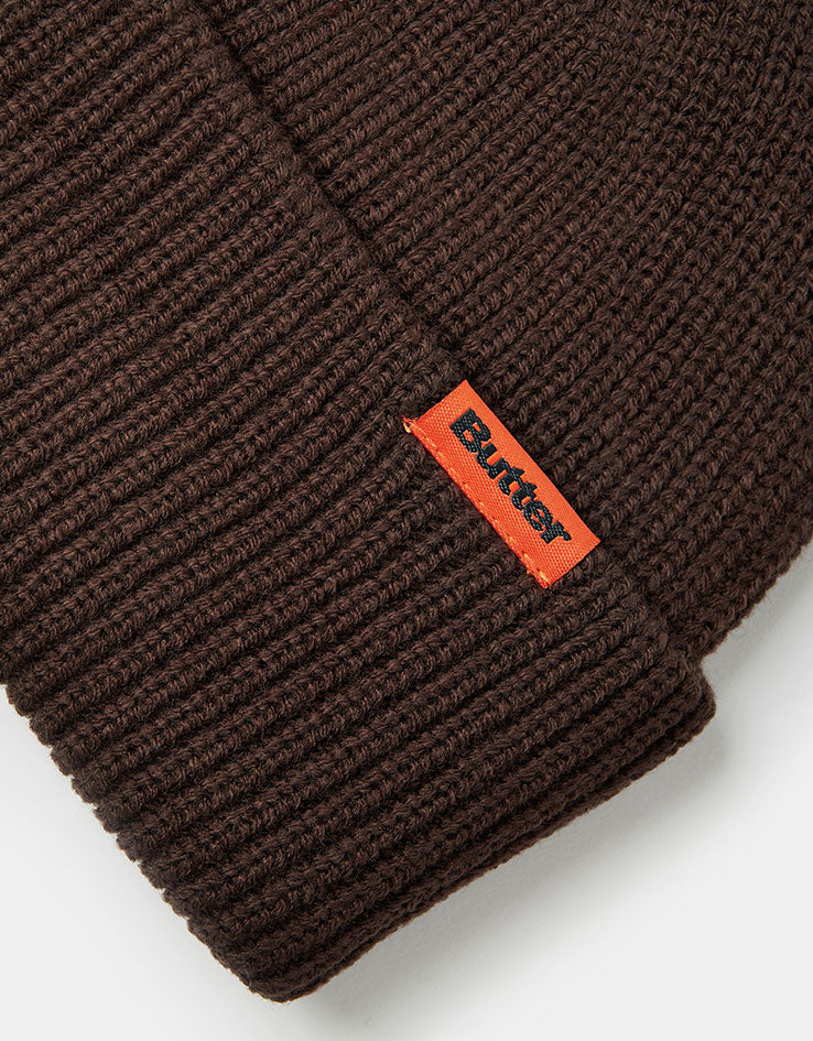 Butter Goods Tall Wharfie Beanie - Chocolate