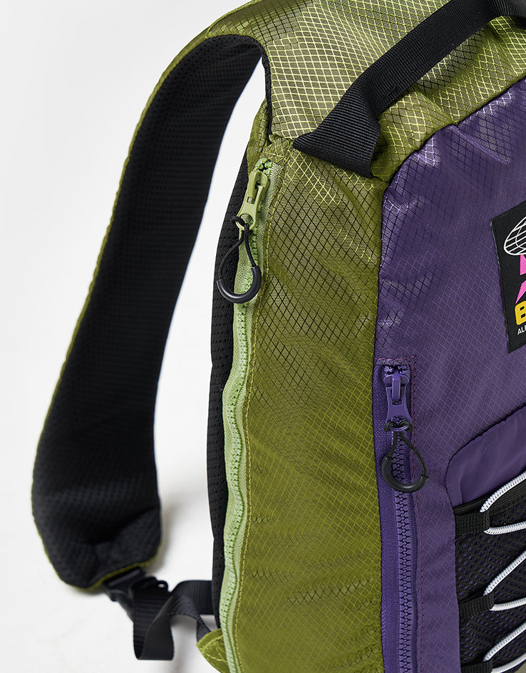 Butter Goods Express Shoulder Bag - Grass / Purple