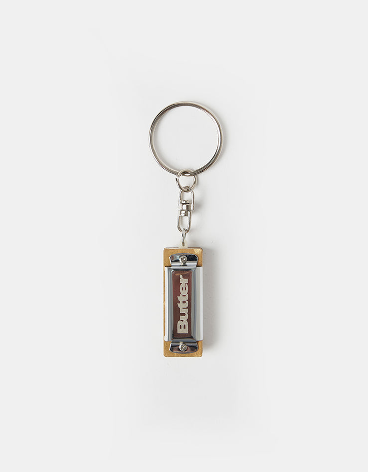 Butter Goods Harmonica Key Chain - Silver