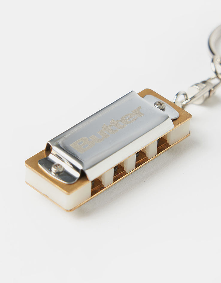 Butter Goods Harmonica Key Chain - Silver
