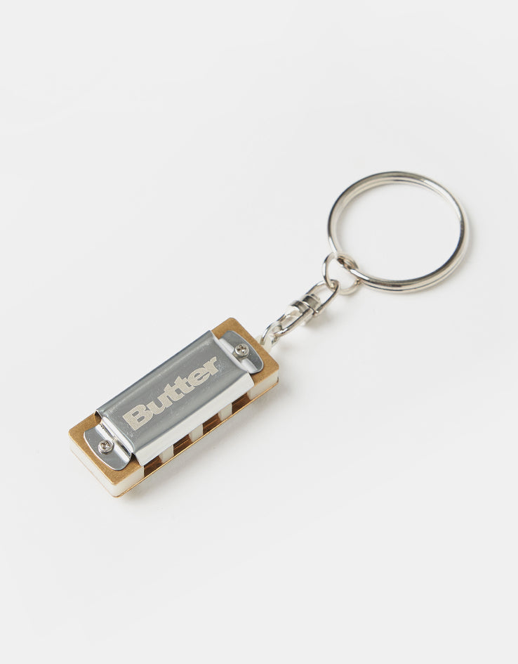 Butter Goods Harmonica Key Chain - Silver