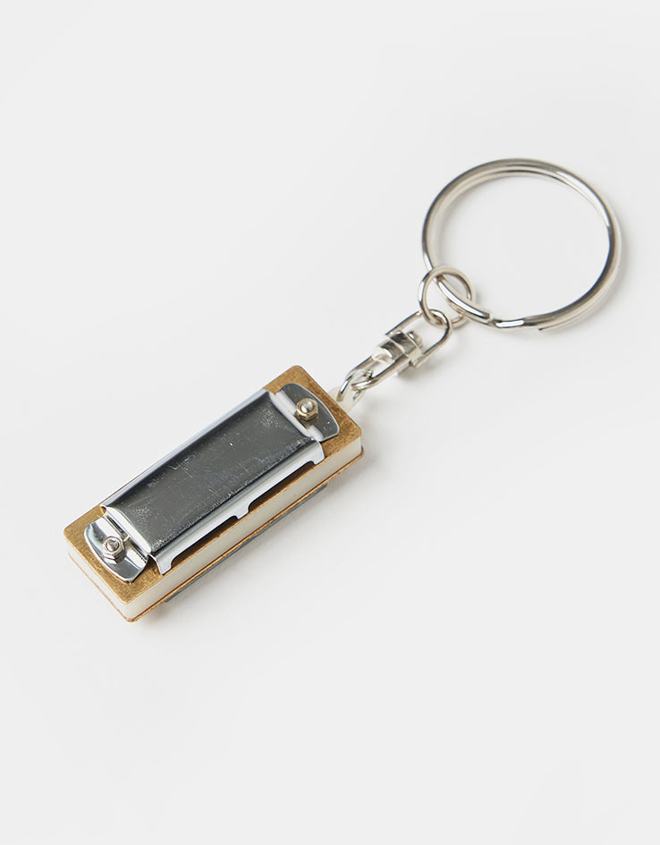 Butter Goods Harmonica Key Chain - Silver