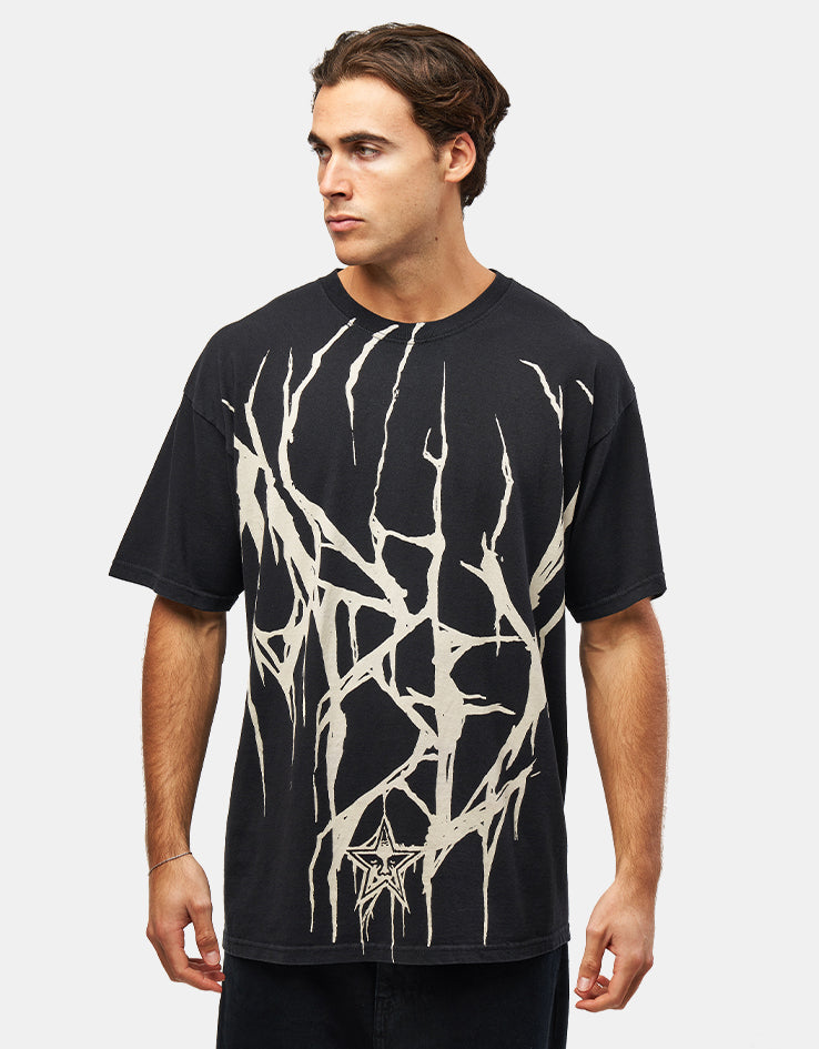 Obey Death Metal Vintage Oversized T-Shirt - Black