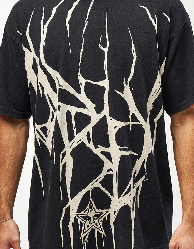 Obey Death Metal Vintage Oversized T-Shirt - Black