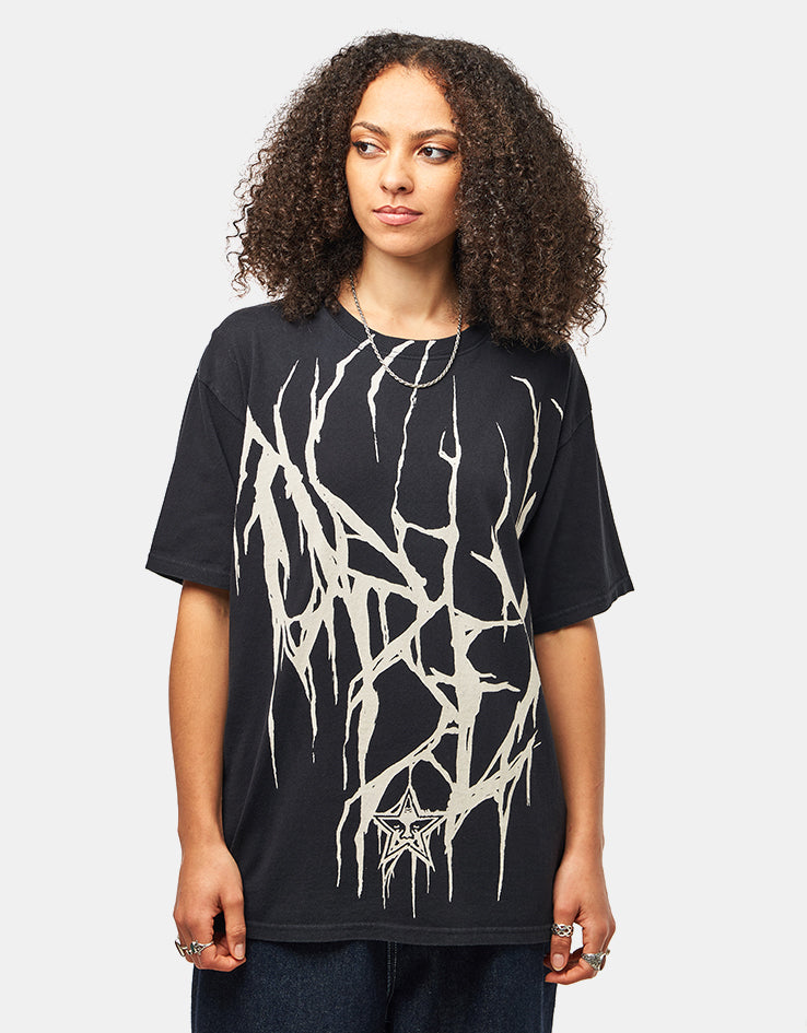 Obey Death Metal Vintage Oversized T-Shirt - Black