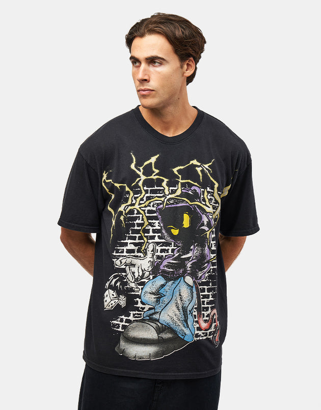 Obey Roll The Dice Vintage Oversized T-Shirt - Black