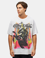 Obey Studios Horse Vintage Oversized T-Shirt - White