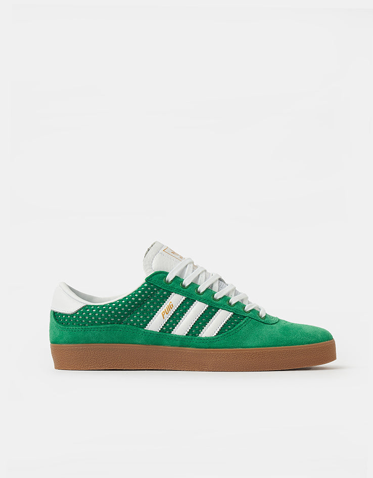 adidas Puig Indoor Skate Shoes - Green/White/Gum