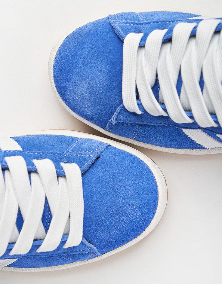 adidas Campus ADV Skate Shoes - Royal Blue/White/Gold Metallic