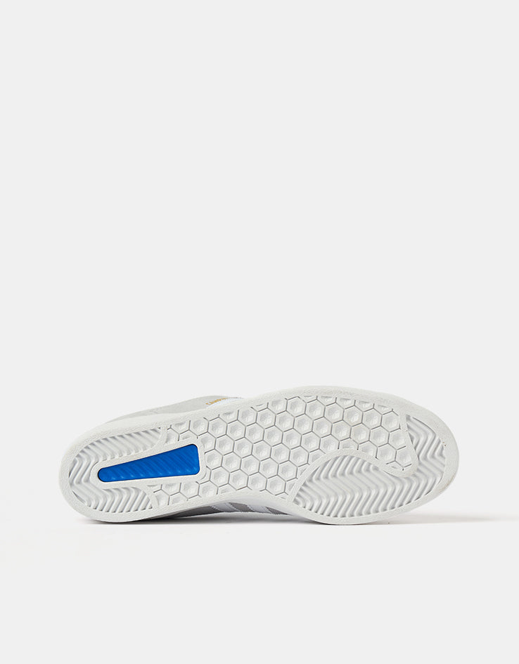 adidas Campus ADV Skate Shoes - Grey/Cloud White/Gold Metallic