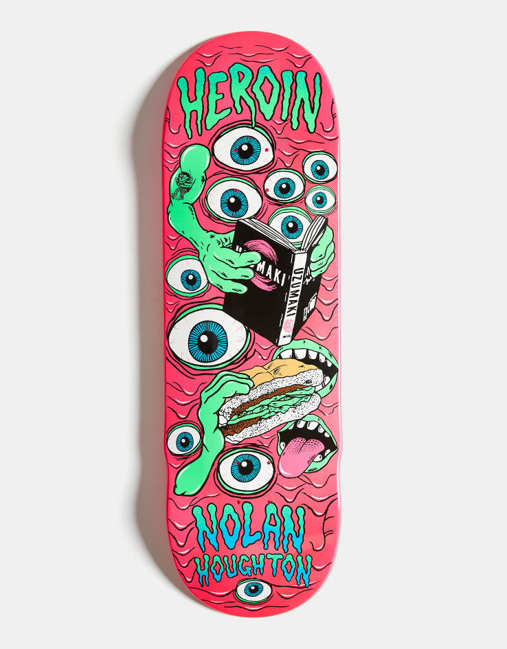 Heroin Nolan Mutate or Die Skateboard Deck - 9.5"