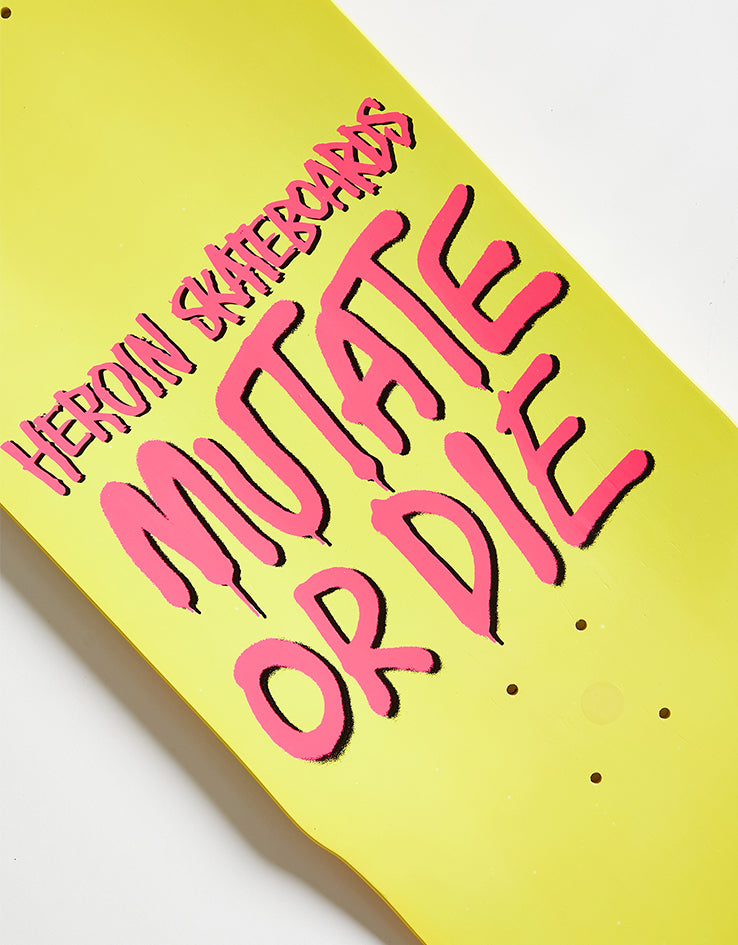 Heroin Craig Questions Mutate or Die Skateboard Deck - 10"