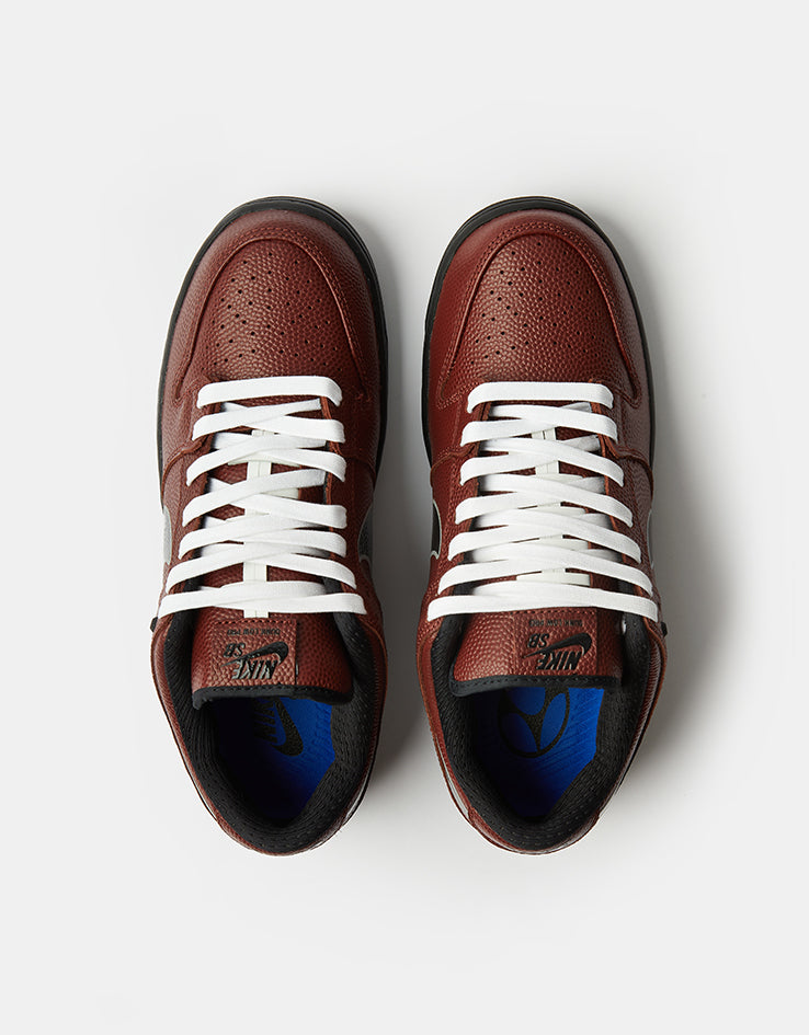 Nike SB 'Limosine' Dunk Low Pro QS Skate Shoes - Dark Pony/Black-Silver-White