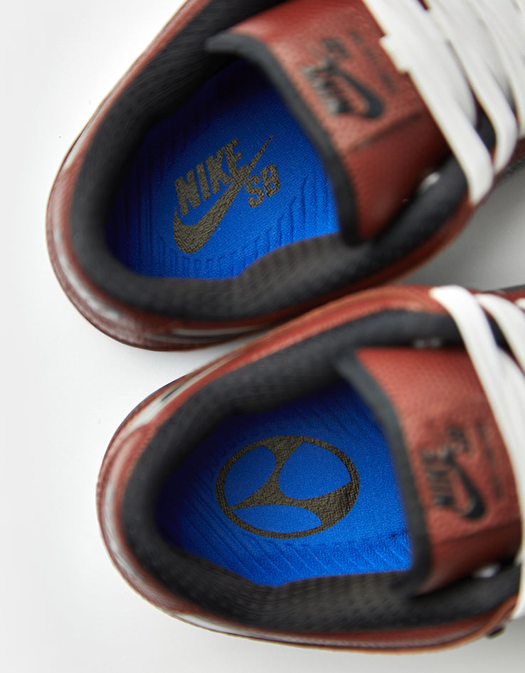 Nike SB 'Limosine' Dunk Low Pro QS Skate Shoes - Dark Pony/Black-Silver-White