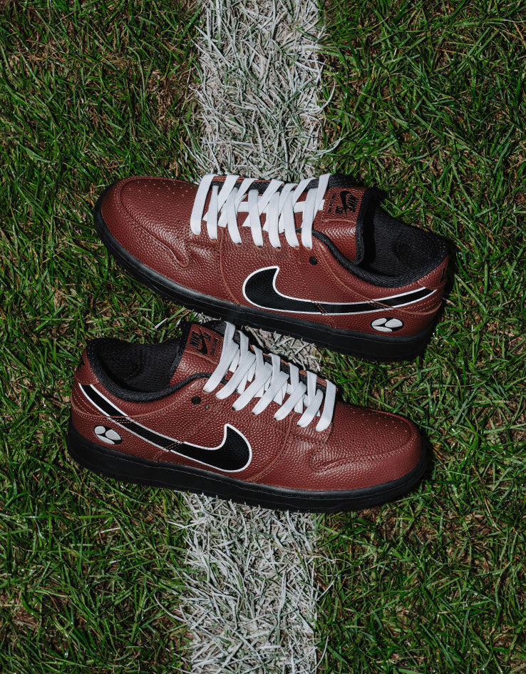 Nike SB 'Limosine' Dunk Low Pro QS Skate Shoes - Dark Pony/Black-Silver-White