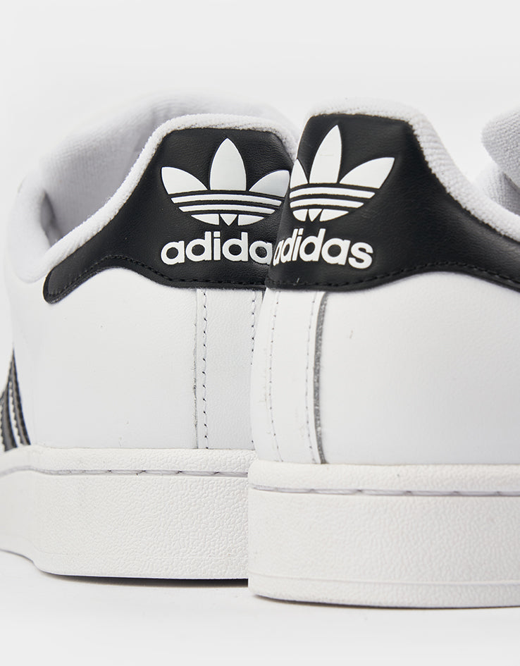 adidas Originals Superstar II Skate Shoes - White/Core Black/White