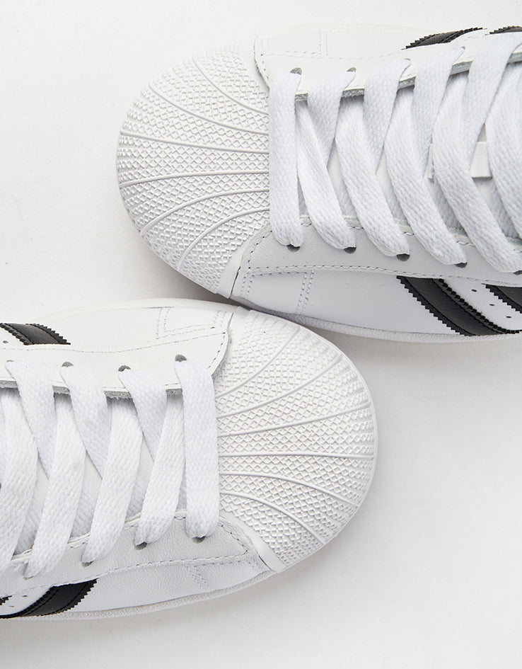 adidas Originals Superstar II Skate Shoes - White/Core Black/White