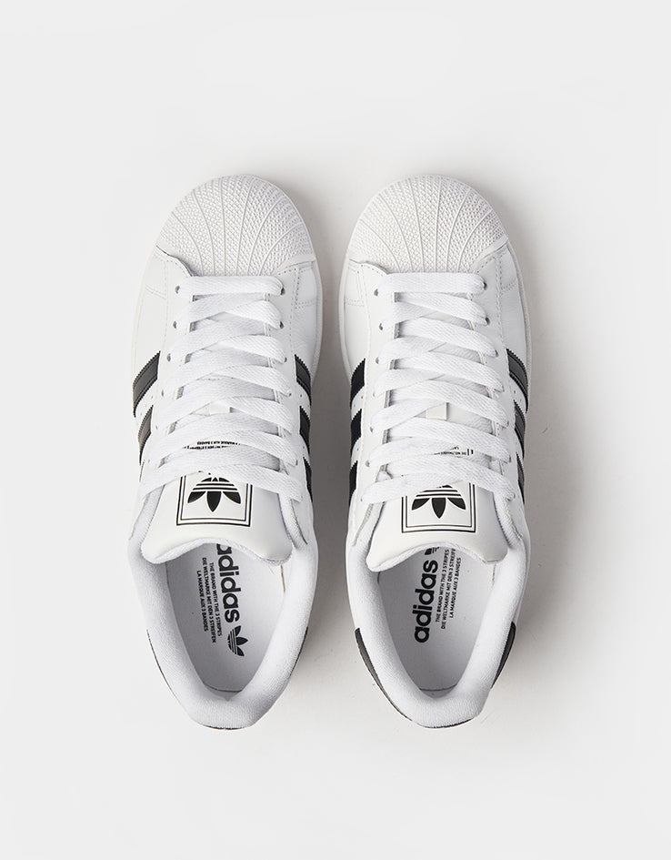 adidas Originals Superstar II Skate Shoes - White/Core Black/White