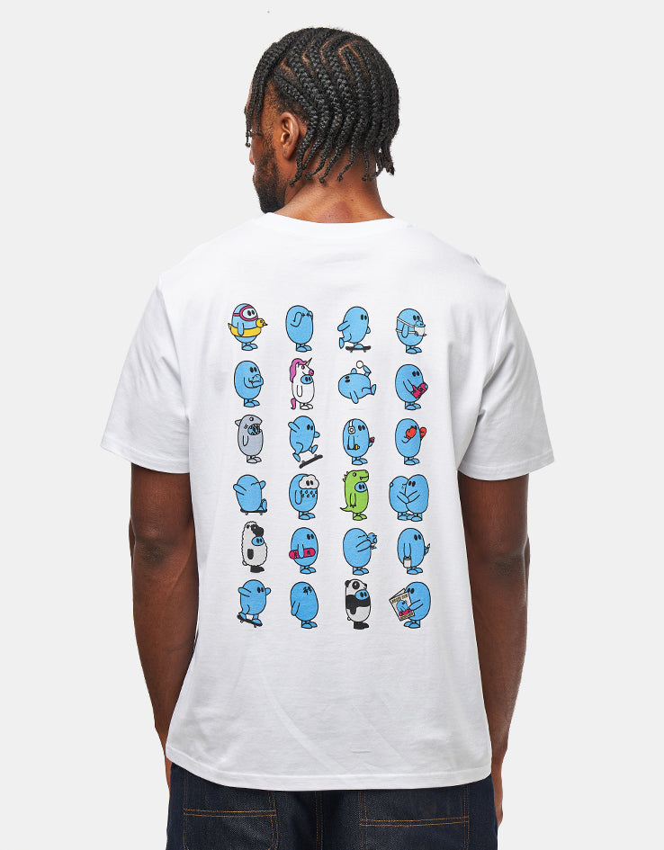 Route One x ANXTI The Many Faces Organic T-Shirt - White