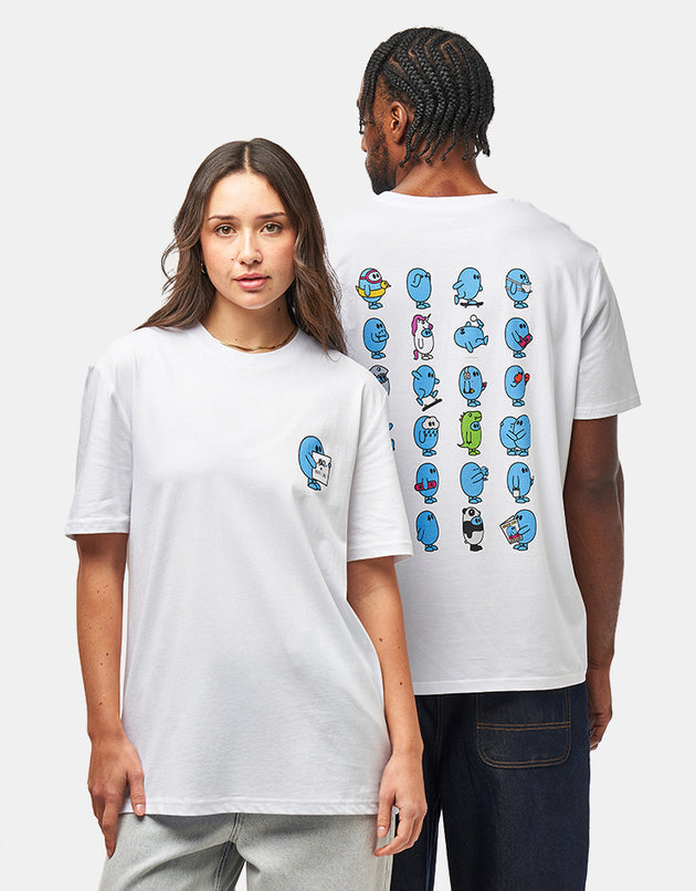 Route One x ANXTI The Many Faces Organic T-Shirt - White