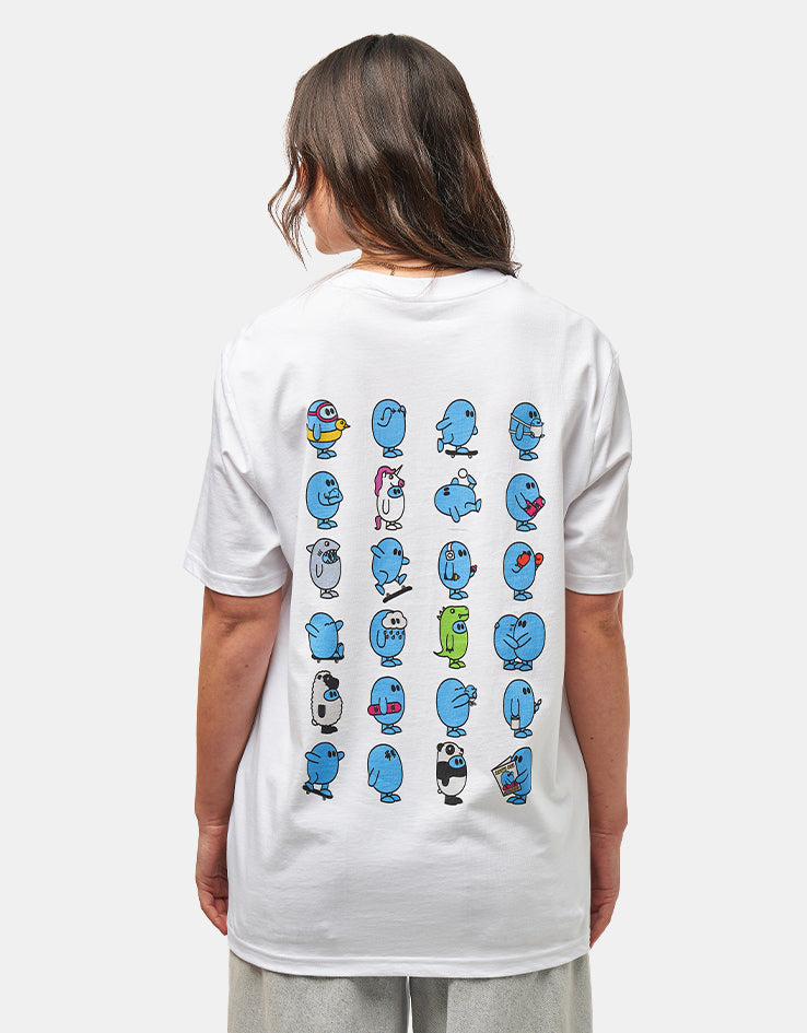 Route One x ANXTI The Many Faces Organic T-Shirt - White