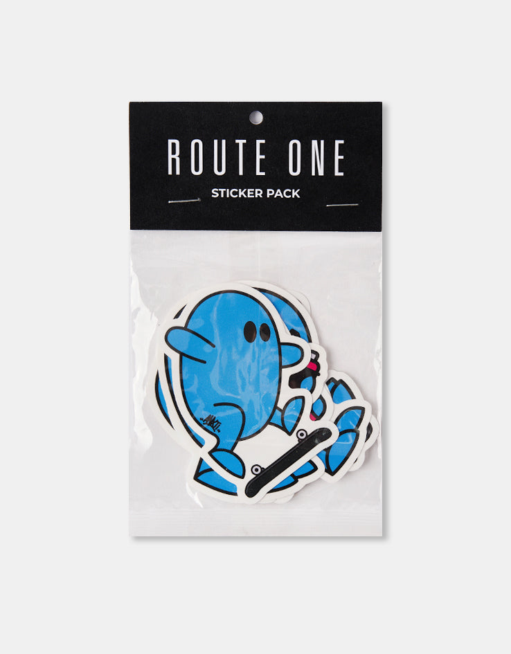 Route One x ANXTI Sticker Pack - Blue
