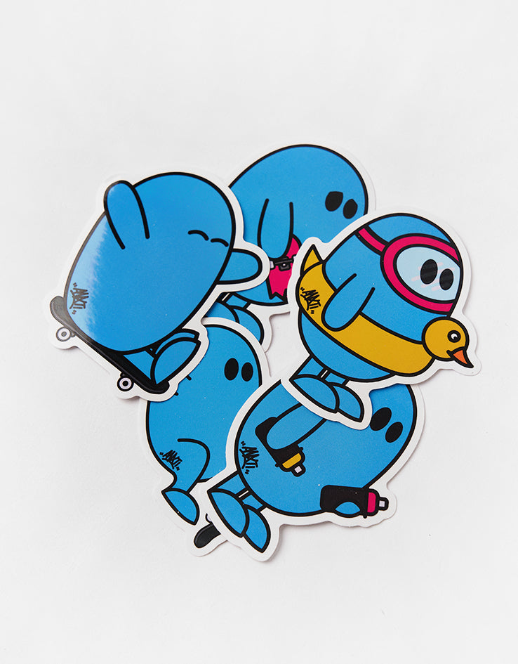 Route One x ANXTI Sticker Pack - Blue