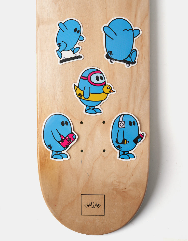 Route One x ANXTI Sticker Pack - Blue