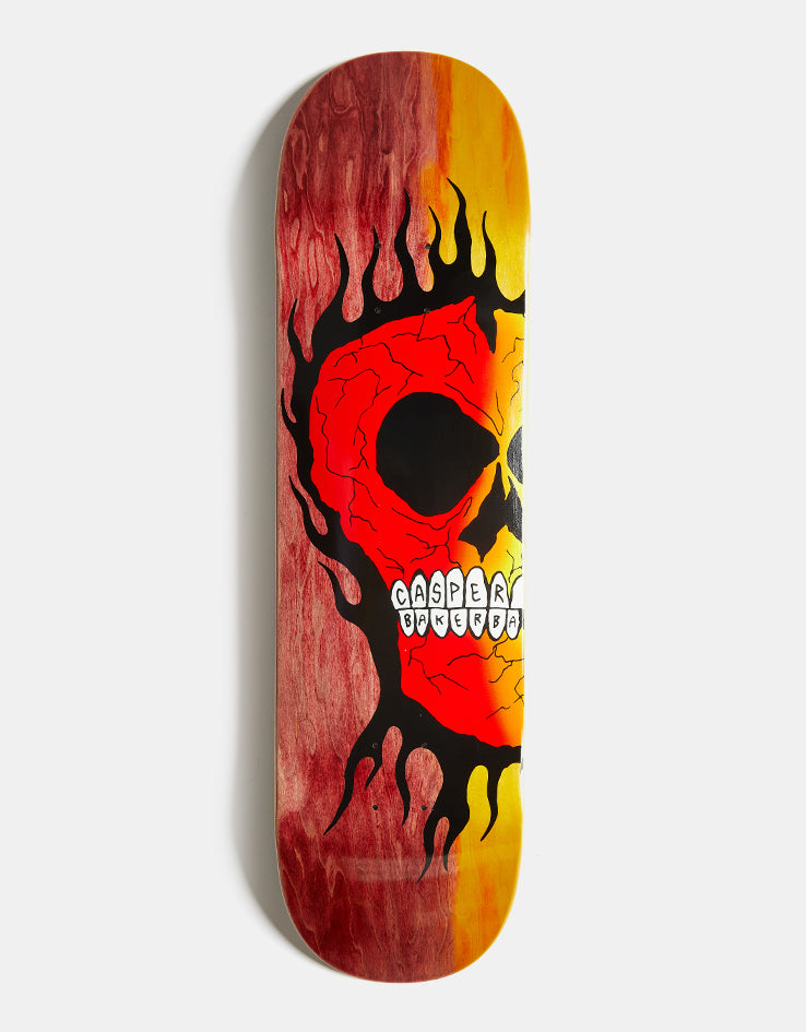 Baker Casper Rasta Skull B2 Skateboard Deck - 8.5"