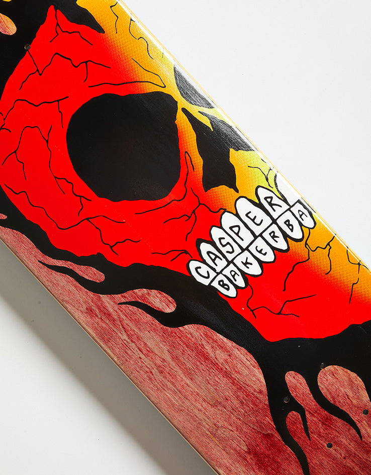 Baker Casper Rasta Skull B2 Skateboard Deck - 8.5"