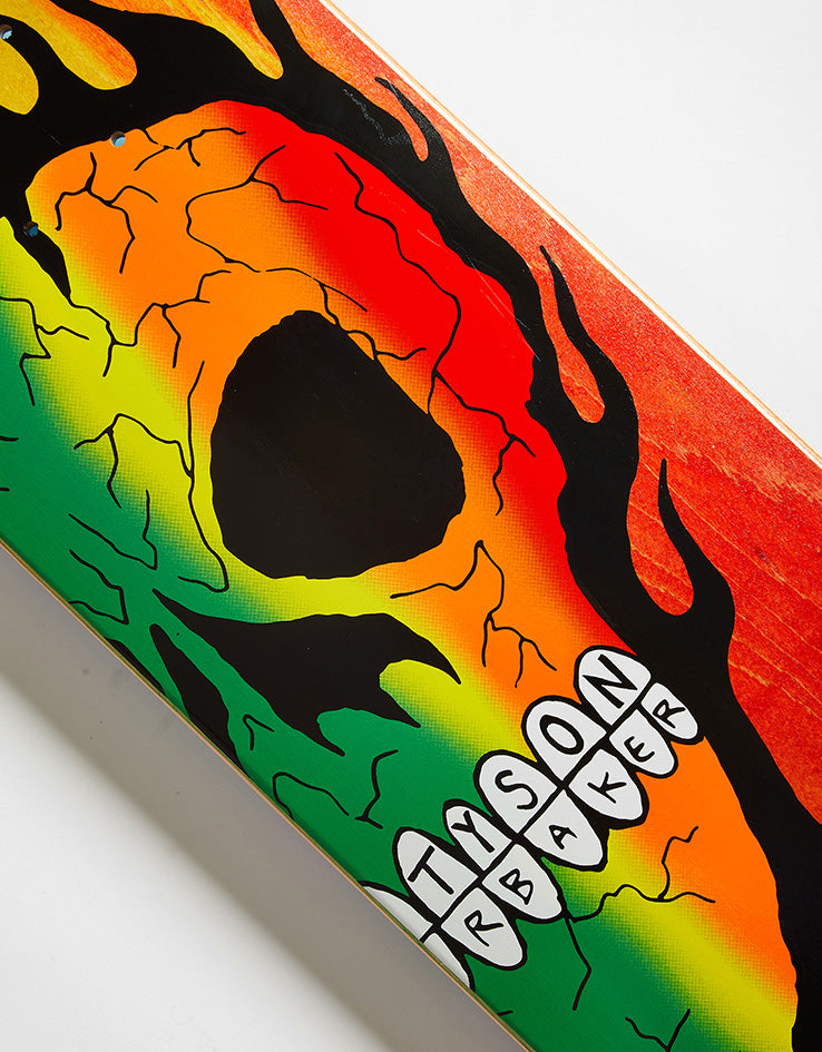 Baker Tyson Rasta Skull B2 Skateboard Deck - 8.25"