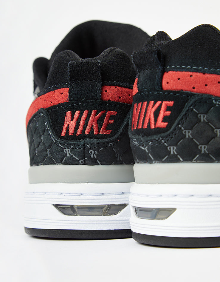 Nike SB Paul Rodriguez Zoom Air Low Skate Shoes - Black/Varsity Red-Flint Grey-Black