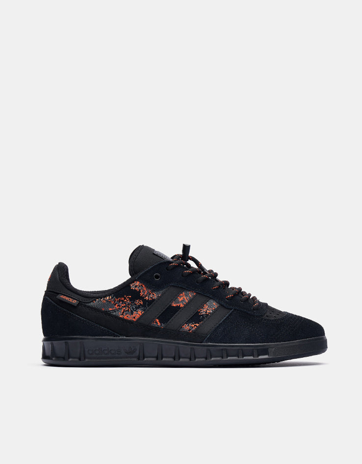 adidas x Mike Arnold Handball Top Skate Shoes - Core Black/Core Black/Semi Impact Orange