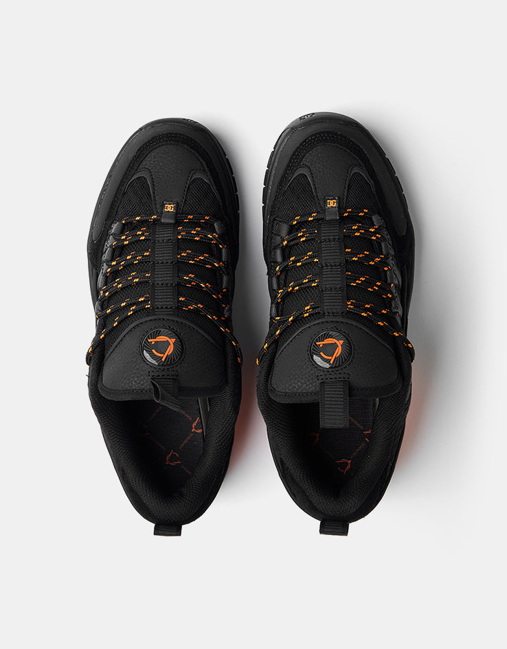 DC Lucien Skate Shoes - Black/Black/Orange
