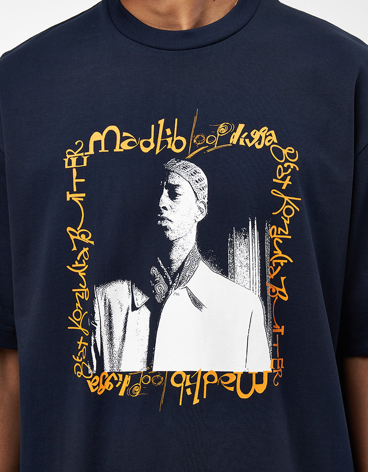 Butter Goods x Madlib Loop Digga T-Shirt - Navy