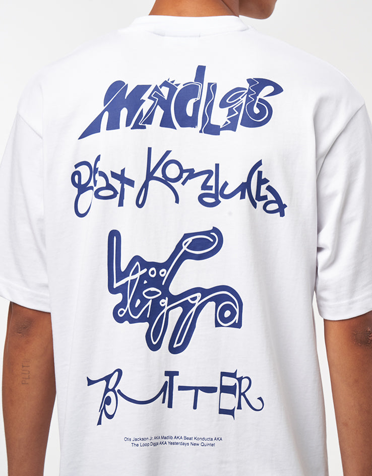 Butter Goods x Madlib Alias T-Shirt - White