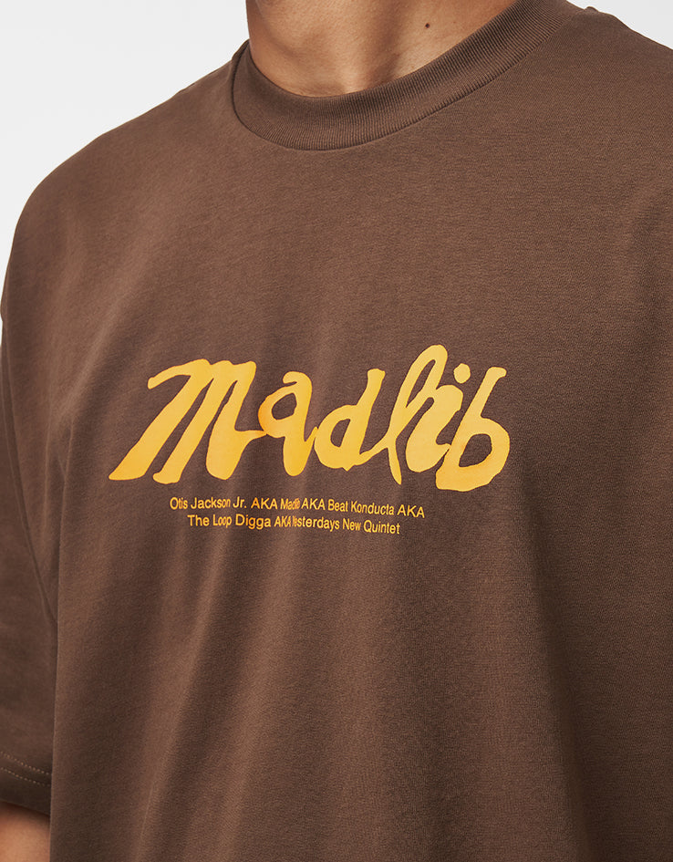 Butter Goods x Madlib Alias T-Shirt - Brown