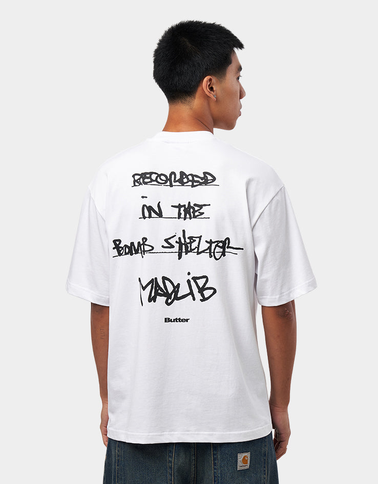 Butter Goods x Madlib Bomb Shelter T-Shirt - White