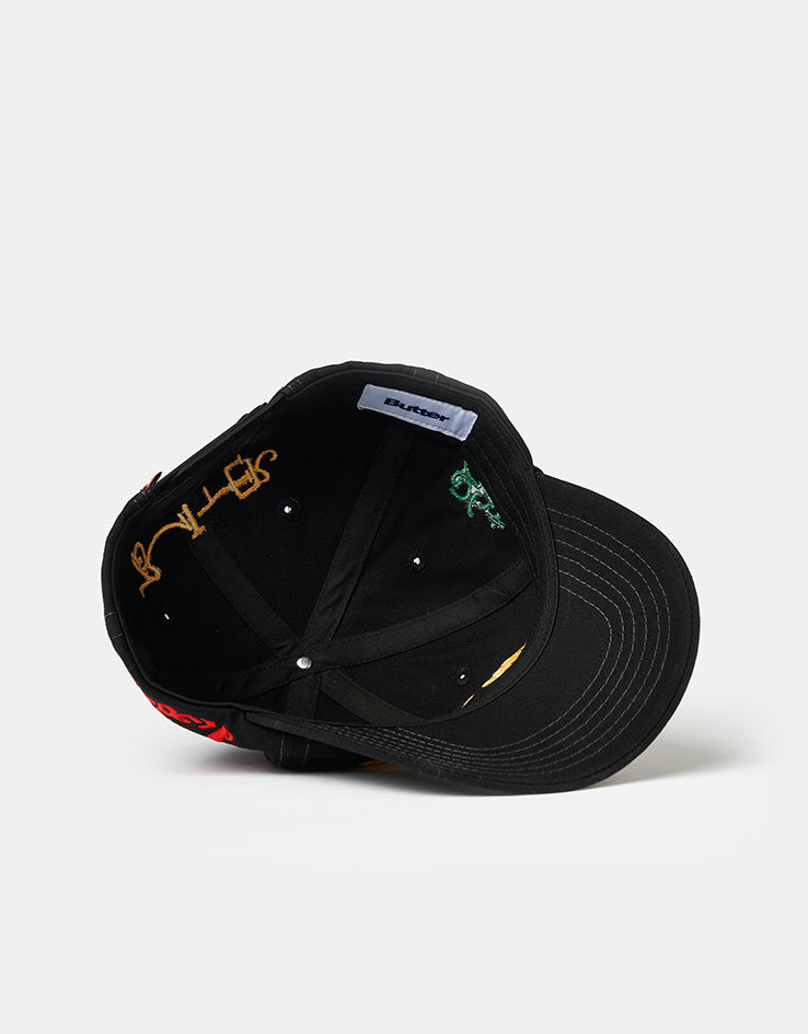 Butter Goods x Madlib Alias 6 Panel Cap - Black