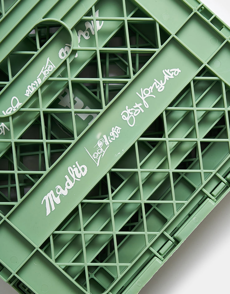 Butter Goods x Madlib Collapsable Record Crate - Sage