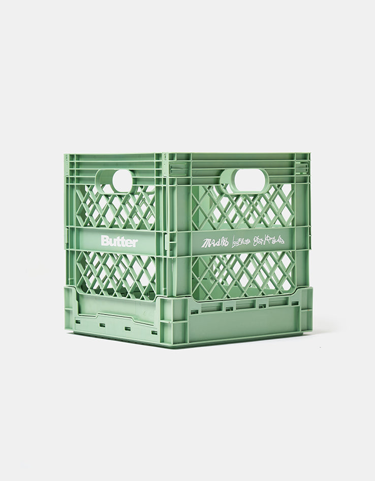 Butter Goods x Madlib Collapsable Record Crate - Sage