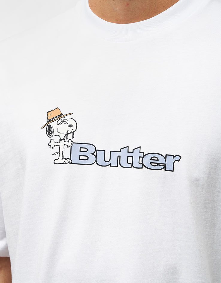Butter Goods x Peanuts Spike Logo T-Shirt - White