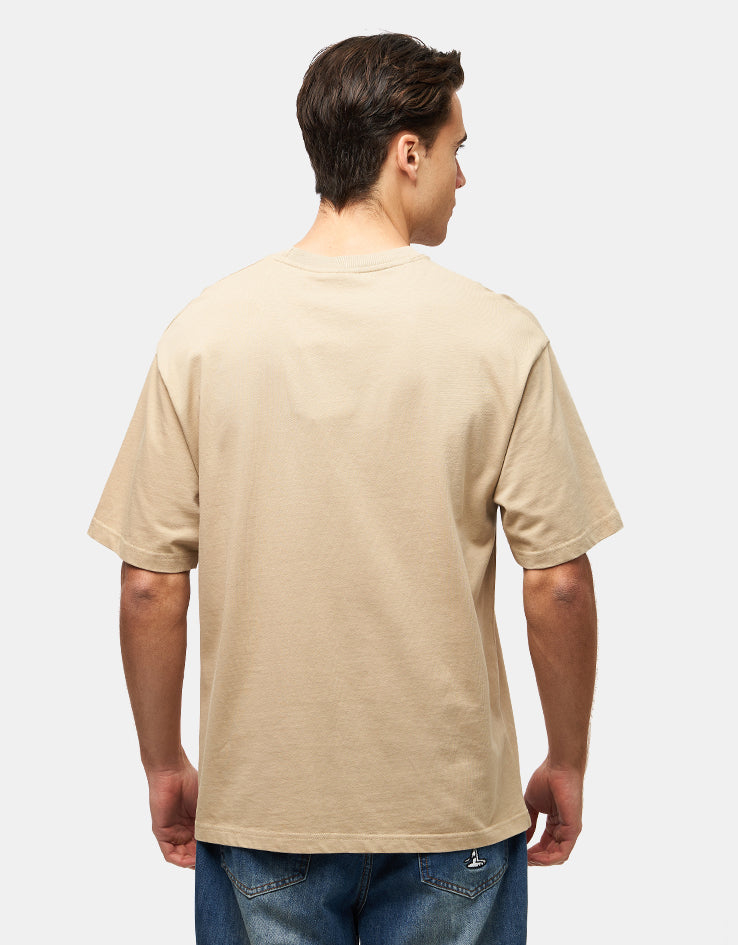 Butter Goods x Peanuts Can't Stand It T-Shirt - Washed Sandstone