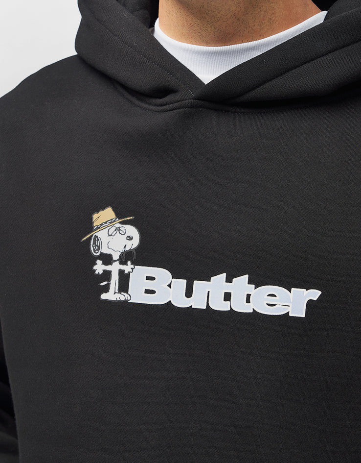 Butter Goods x Peanuts Spike Logo Pullover Hoodie - Black