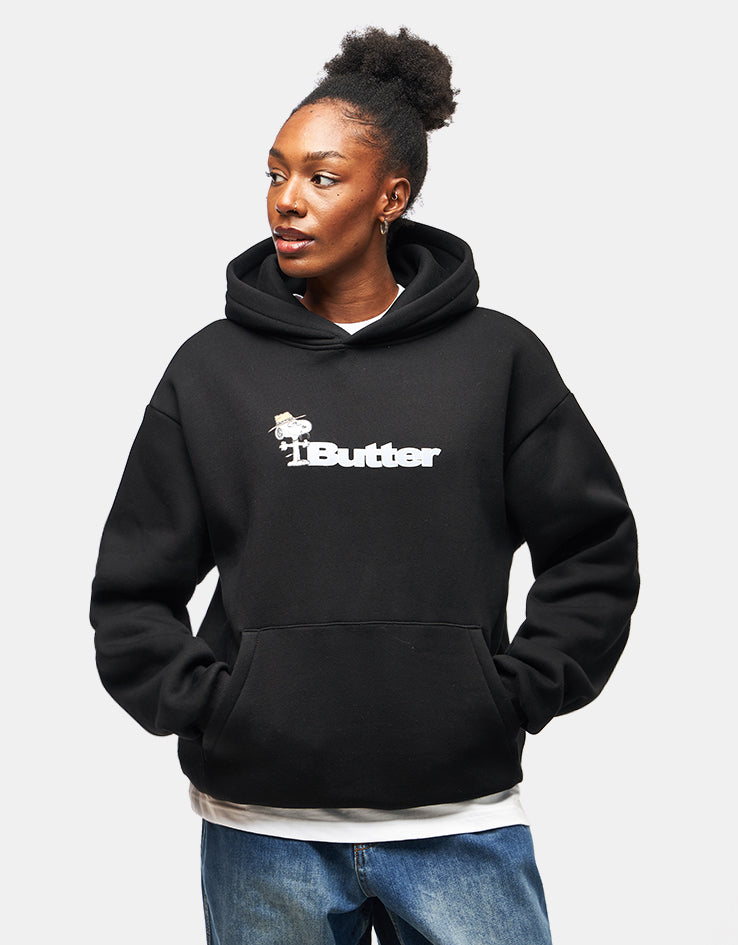 Butter Goods x Peanuts Spike Logo Pullover Hoodie - Black