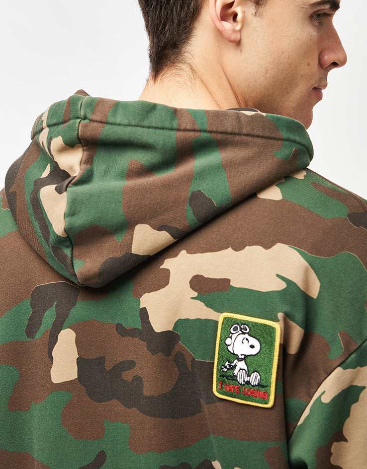 Butter Goods x Peanuts Patches Zip-Thru Hoodie - Washed Camo