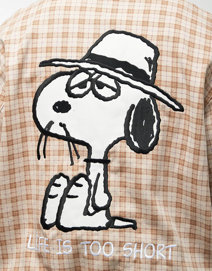 Butter Goods x Peanuts Spike Jacket - Sandstone Plaid