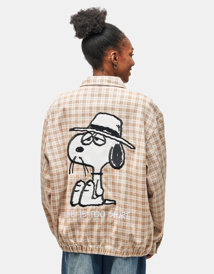 Butter Goods x Peanuts Spike Jacket - Sandstone Plaid