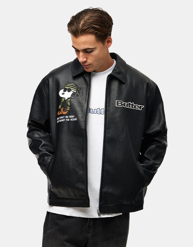 Butter Goods x Peanuts Guard Dog Jacket - Black